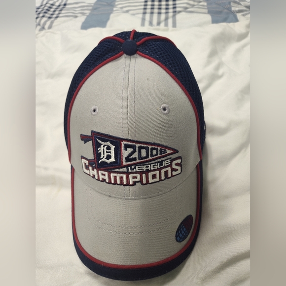 Detroit Tigers World Series New Era Gray and Blue Champions Hat - Picture 1 of 6